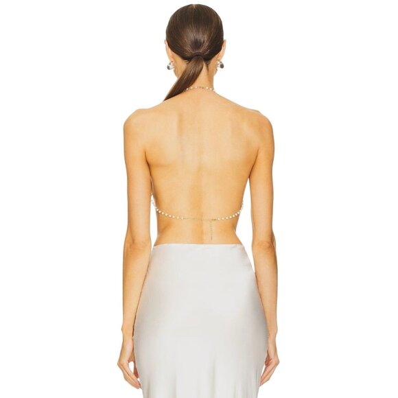 BLUEBELLA Soft Bra in Pearl Medium/Large New Womens Cropped Bralette - Picture 2 of 13